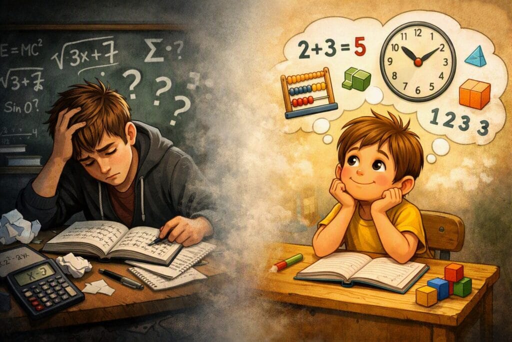 le manque de bases en mathématiques